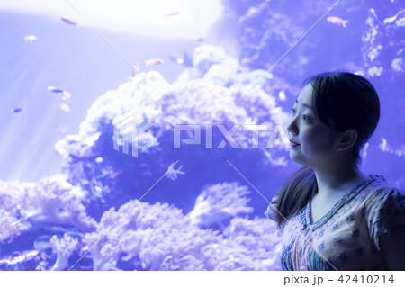 水族館 女性 水族館 女性 42410214