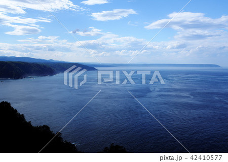 初夏の田野畑村　夕闇迫る黒崎展望台 42410577