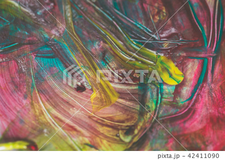 Little child abstract painting, colored background Little child abstract painting, colored background 42411090