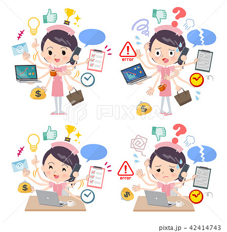 Nurse Wear Women Mulch Task Officeのイラスト素材 42414743 Pixta