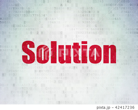 Finance concept: Solution on Digital Data Paper background 42417236