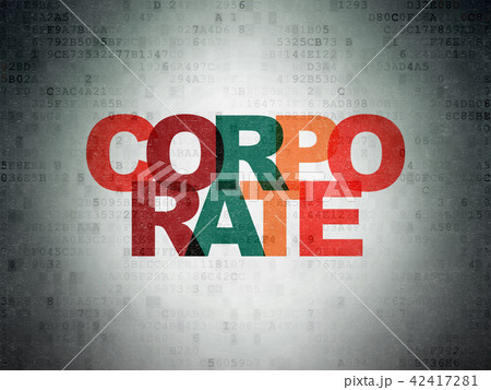 Finance concept: Corporate on Digital Data Paper background Finance concept: Corporate on Digital Data Paper background 42417281