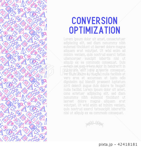 Conversion optimization concept 42418181
