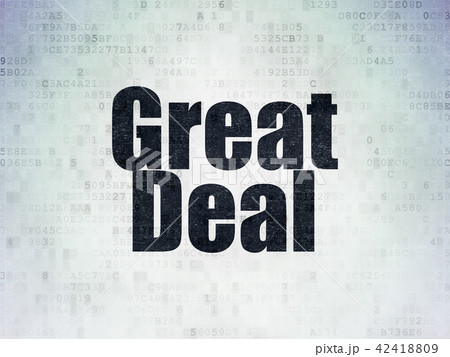 Business concept: Great Deal on Digital Data Paper background 42418809