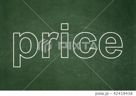 Marketing concept: Price on chalkboard background 42419438
