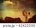 Rustic rural background with windmill 42422530