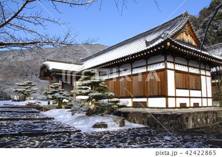 龍野城、本丸御殿の雪景色/城下町の風景 龍野城、本丸御殿の雪景色/城下町の風景 42422865