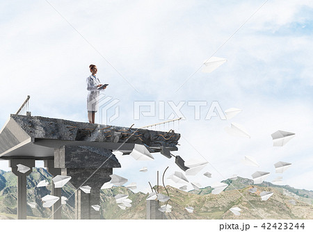 Woman doctor on the health guard 42423244