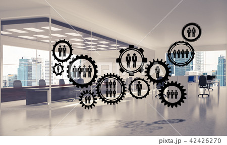 Networking and wireless connection as concept for effective modern business 42426270