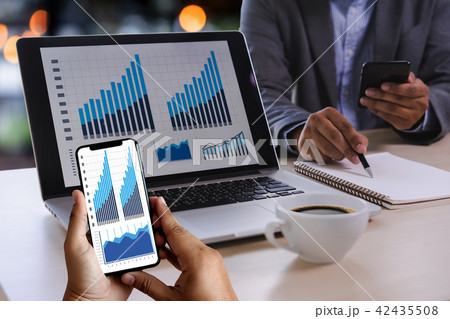 Business working   graph financial  Analytics  42435508