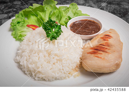 Clean food rice with Chicken Breast Clean food rice with Chicken Breast 42435588