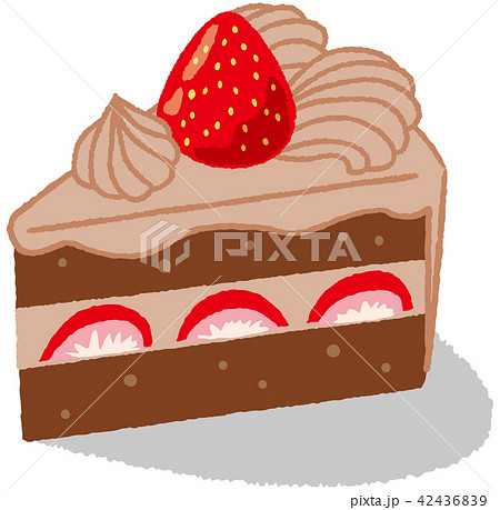 チョコレートケーキのイラスト素材 42436839 Pixta
