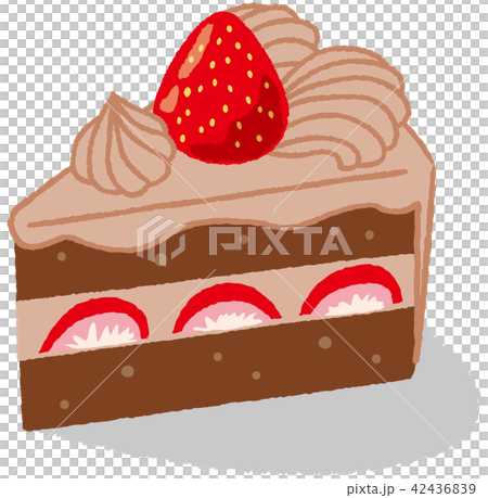 チョコレートケーキのイラスト素材