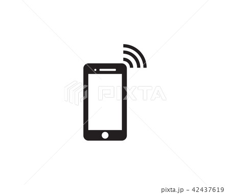 Hand Phone icon Template vector 42437619