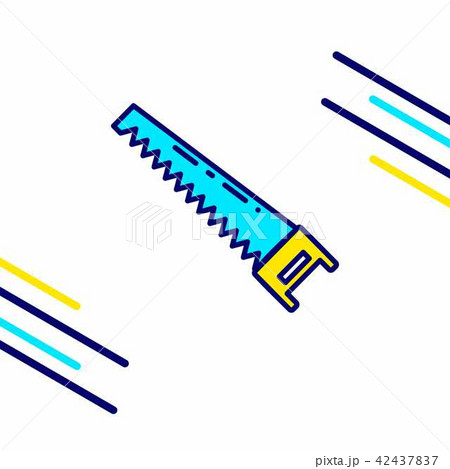 Saw Labour day icon with light background 42437837