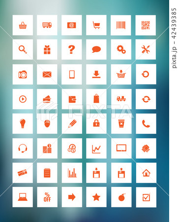 orange icons for eshop, suitable for flat design orange icons for eshop, suitable for flat design 42439385
