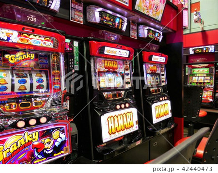 パチンコ型スロットマシン」の遊技機イメージの写真素材 [42440473 