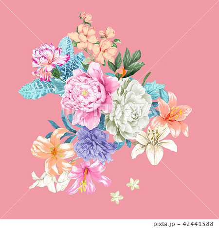 透明水彩 水彩画 花 42441588