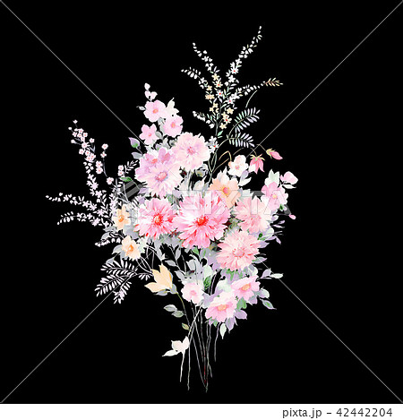 透明水彩 水彩画 花 42442204