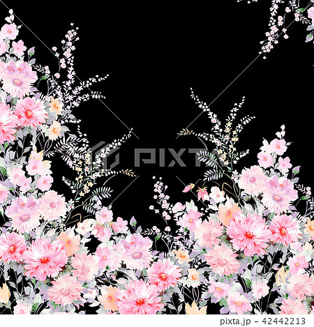 透明水彩 水彩画 花 42442213