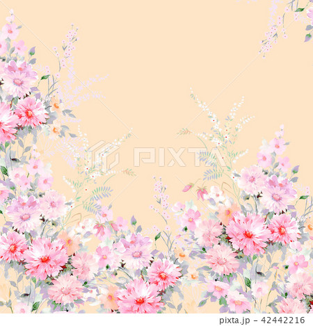 透明水彩 水彩画 花 42442216