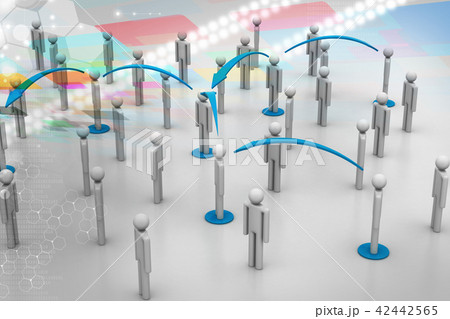 Social network concept 42442565