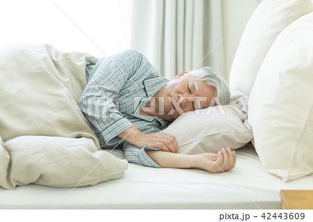 シニア男性 ベッド 42443609