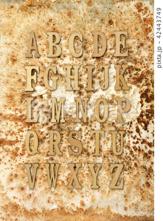 アルファベット　背景素材 42443749