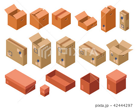 isometric shipping package cardboard box isometric shipping package cardboard box 42444297