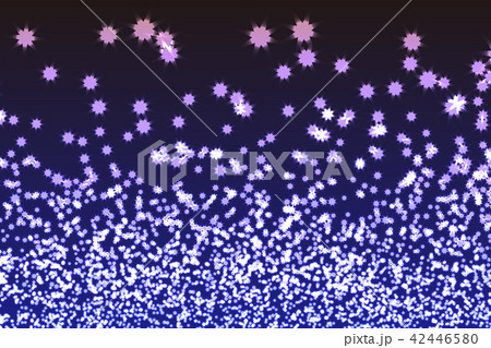 背景素材 キラキラ 光 オーブ ピカピカ 星屑 星空 夜空 イルミネーション 神秘 幻想的 カラフルのイラスト素材