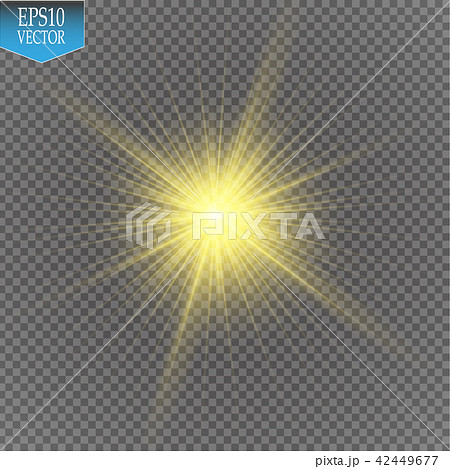 Glow light effect. Starburst with sparkles on transparent background. Vector illustration. Glow light effect. Starburst with sparkles on transparent background. Vector illustration. 42449677