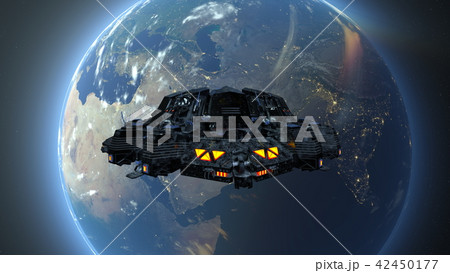 宇宙船のイラスト素材