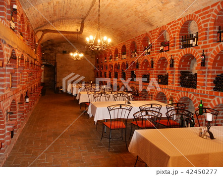 ハンガリー、ブダペストのワイン蔵のレストラン ハンガリー、ブダペストのワイン蔵のレストラン 42450277