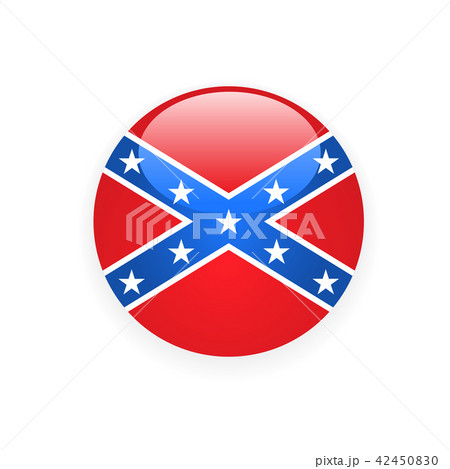 Icon with flag of Confederate rebel - CSA symbol Icon with flag of Confederate rebel - CSA symbol 42450830