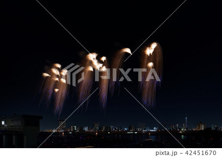 足立の打ち上げ花火　花火大会 42451670