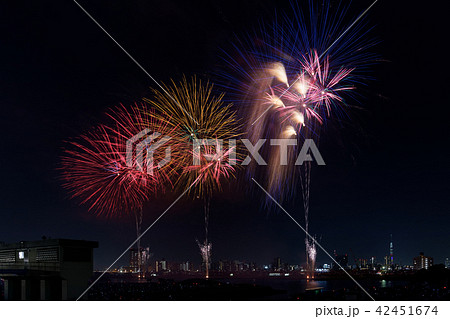 足立の打ち上げ花火 花火大会 足立の打ち上げ花火 花火大会 42451674
