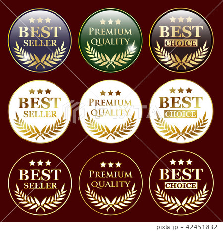 bestseller and quality sign badges 42451832