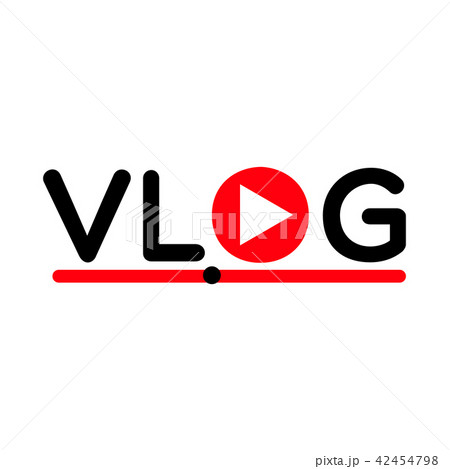 Vlog video blogging concept logo streaming  symbol 42454798