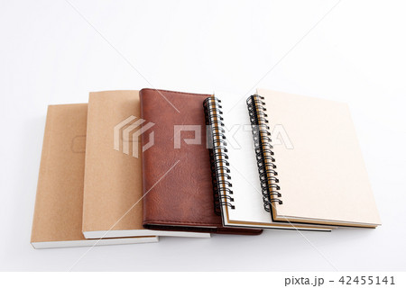 お洒落なノートの写真素材