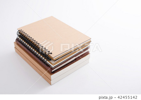 お洒落なノートの写真素材