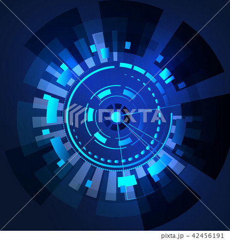 Abstract technology round. Vector backgroundのイラスト素材 [42456191] - PIXTA
