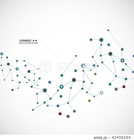 Vector illustration molecules, network and connection 42456204