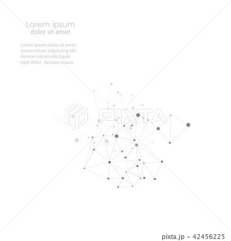 Vector network and connection background for your presentation 42456225