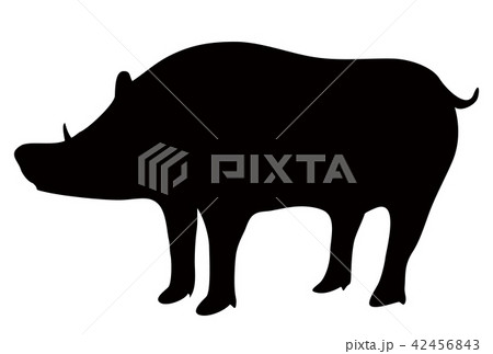 亥　シルエット　年賀状　アイコン  42456843