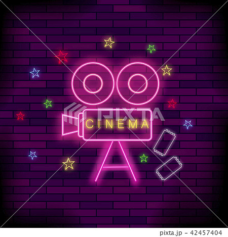 cinema neon sign