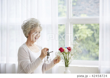 花瓶 高齢者 老人 42458724