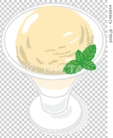 アイスクリーム バニラのイラスト素材 42460844 Pixta