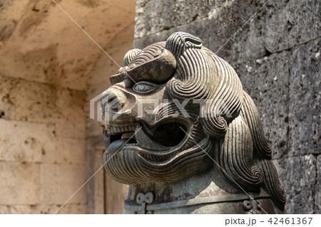 首里城 歓会門の石獅子 首里城 歓会門の石獅子 42461367