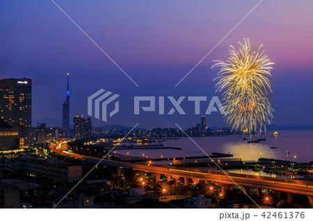 博多湾の花火 博多湾の花火 42461376
