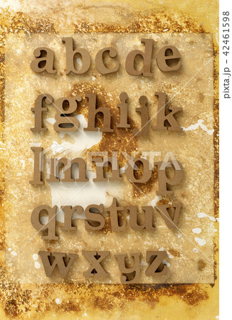 アルファベット　英文字　背景素材 42461598